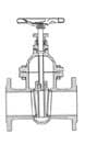 IMPA 755656 – Gate Valve Din Cast Iron, Flanged Pn10 #293 125mm