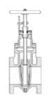 IMPA 755663 – Gate Valve Nodular C/Iron Din, Flanged Pn10/16 #317kl 65mm