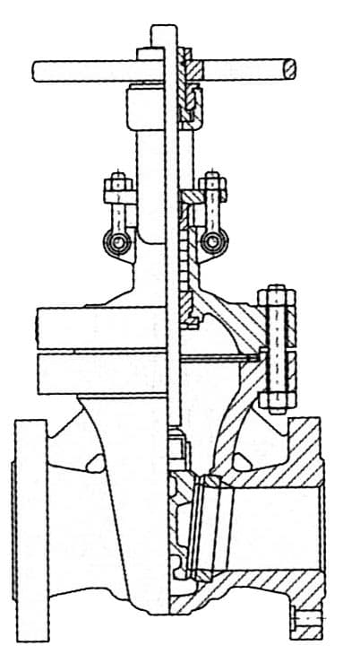 IMPA 755706 – Gate Valve Din Cast Steel Pn16, Flanged #3816 200mm