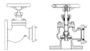 IMPA 756056 – Fire/Deckwash Valve Din Bronze, Flange & Storz Angle #912 50mm