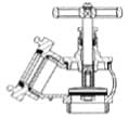 IMPA 756063 – Fire Fighting Valve Din Brass, 30 Deg. Storz & Bspp 2-1/2""