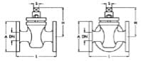 IMPA 756133 – Gland Cock Din Bronze Flanged, Pn10 3-Way #15 25mm