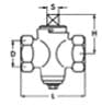 IMPA 756142 – Plug Cock Din Cast Iron, Threaded 2-Way #41 1/2""