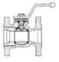 IMPA 756721 – Ball Valve Din Carbon Steel, Reduce Bore Flanged #7325 15mm