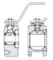 IMPA 756783 – Ball Valve Din Carbon Steel, Full Bore Flanged #7343 25mm
