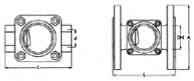 IMPA 756934 – Sight Glass W/Indicator Din, Bronze Screwed #623 1-1/4""