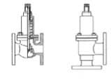IMPA 757044 – Safety Relief Valve Din Bronze, Closed Type Angle #524 32mm