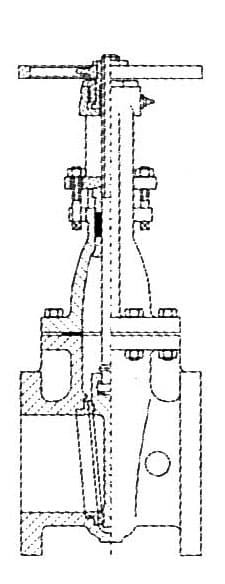 IMPA 757243 – Gate Valve Ansi 125 Cast Iron, Bronze Trim Flanged #1800 3""