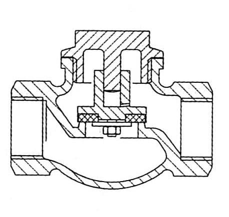 IMPA 757303 – Check Valve Ansi 150 Bronze, Lift Type Npt #1425 1""