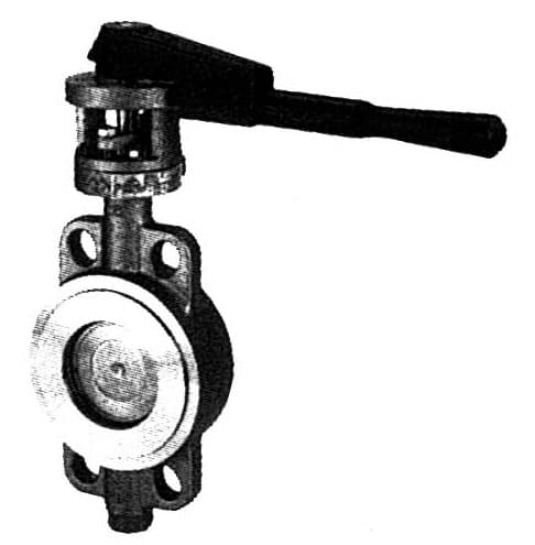 IMPA 757403 – Butterfly Valve Ansi 150 Wafer, Carbon Steel Wr/Cs/150 6""