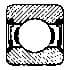 IMPA 770313 – Ball Bearing Single Row, Deep Groove No.6212-2rs