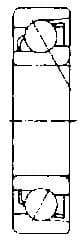 IMPA 770802 – Ball Bearing Single Row, Angular Contact No.7201