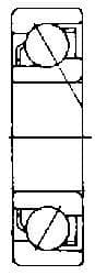 IMPA 770839 – Ball Bearing Single Row, Angular Contact No.7308