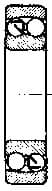 IMPA 771007 – Ball Bearing Double Row, Deep Groove No.1206