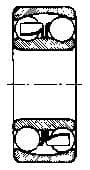IMPA 771152 – Ball Bearing Double Row, Deep Groove No.2301