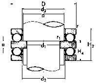 IMPA 773742 – Ball Bearing Double Thrust, With Flat Seat No.52214