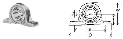 IMPA 774115 – Bearing Unit Ucp-215, Shaft Diam 75mm