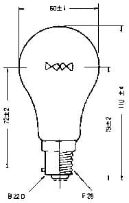 IMPA 790403 – Lamp Navigation E-26, 110-115v 40w