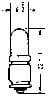 IMPA 790730 – Lamp Pilot Miniature L, 15v 15ma 6.2x22mm