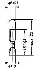 IMPA 790751 – Lamp Telephone Indicator T4.6, (20) 24v 40ma 4.6x22mm
