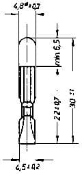 IMPA 790758 – Lamp Telephone Indicator T5.5, (30) 30v 20ma 5.5x30mm