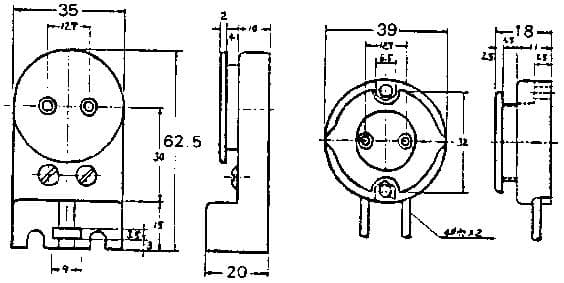 IMPA 791526 – Fl-Lamp Holder Support-Type, Phenol Resin 250v 1a 39mm-Wide