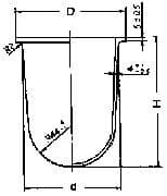 IMPA 792074 – Glass Globe Flange Type F90ar