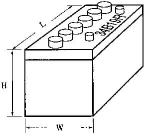 IMPA 792541 – Battery Wet Cell 115e41r 12v, 88amp/5hr L410xw176xh213mm