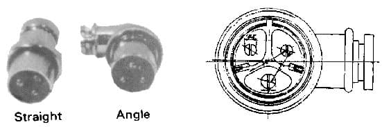 IMPA 792852 – Plug Watertight 3pin Angle, Uscg Type R&S Brass
