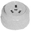IMPA 792905 – Receptacle Non-Watertight 3pin, Type-I Phenol Resin