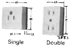 IMPA 792978 – Receptacle Cabin Surface, Triple