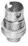IMPA 793517 – Lamp Holder European Brass, B-22 With Bushing 3/8""