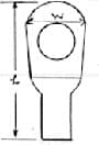 IMPA 794507 – Terminal Lug Non-Insulated, Round Head 14mm2 Hole Dia 10mm