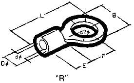 IMPA 794659 – Cable Shoe Clamping Type-R, Nominal Size 5.5-5