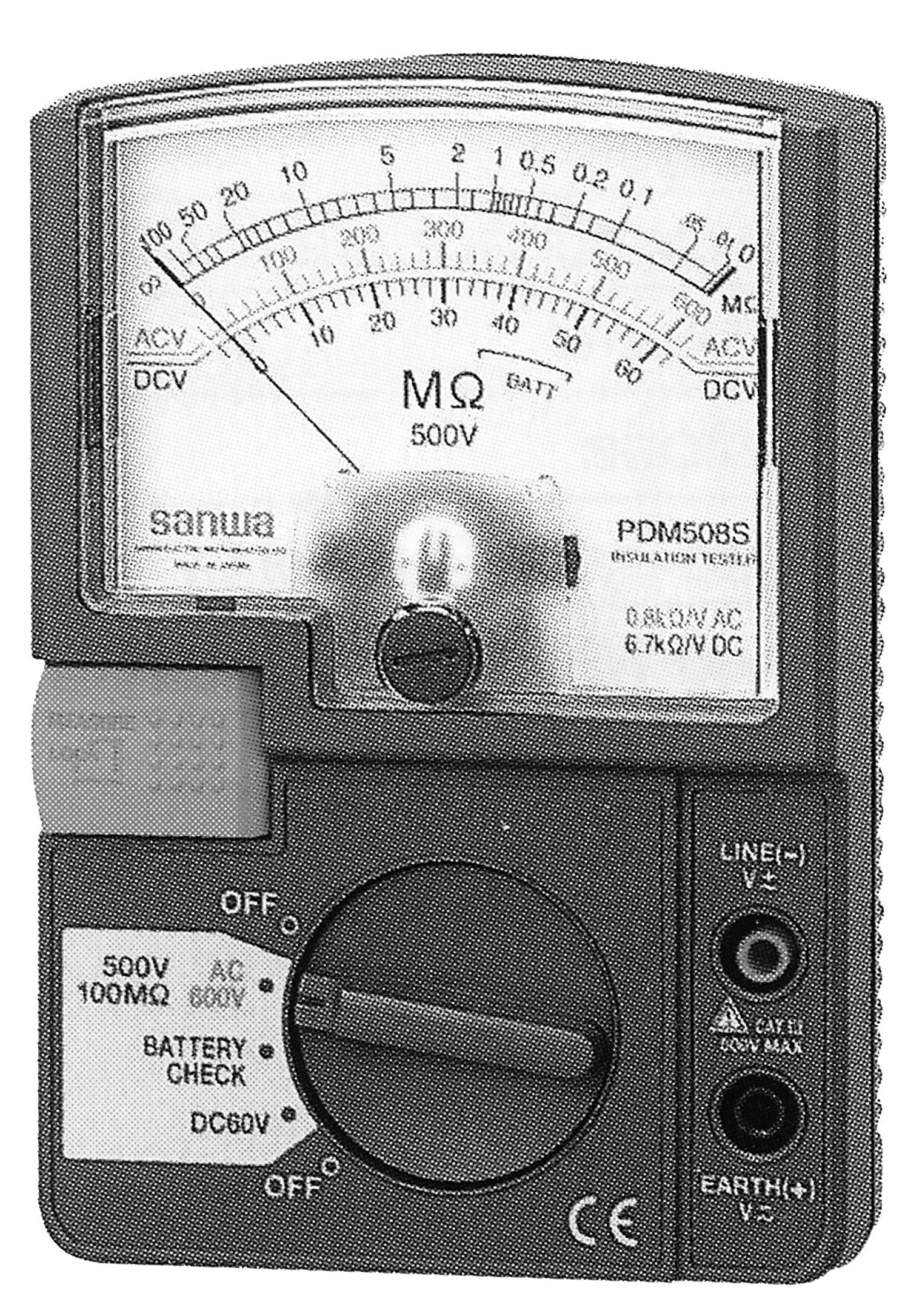 IMPA 795772 – Insulation Tester 0-600v 500v/, 1000mohm W/Scale Back Function