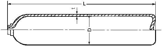 IMPA 850141 – Cylinder Oxygen Gas Seamless, Capacity 7m3