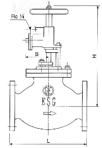 IMPA 874556 – Valve Shut-Off Emergency Din10, Globe Pneumatic Esg-100-Pc